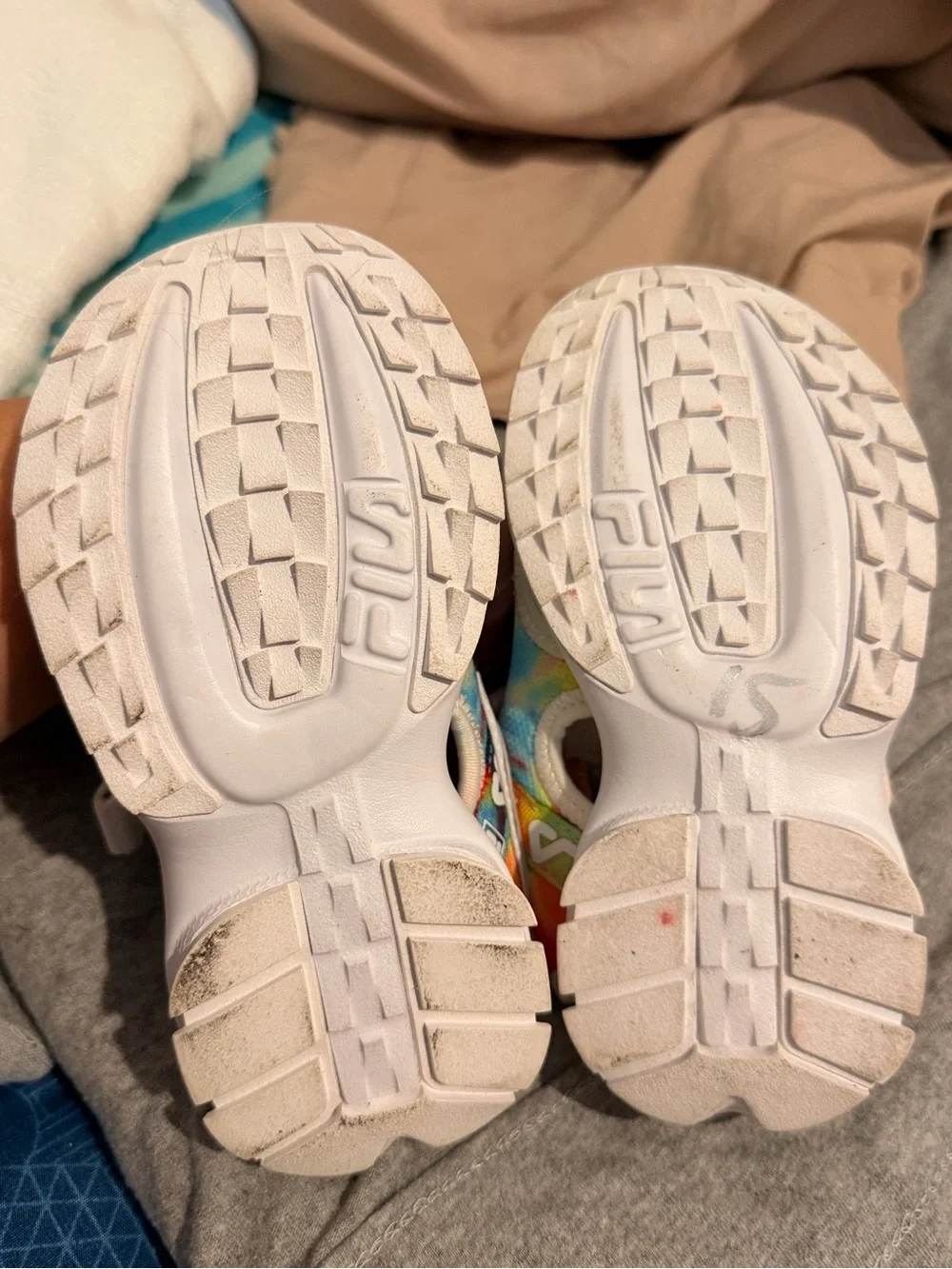 FILA Kids' Rainbow Logo Sandals - Multicolor